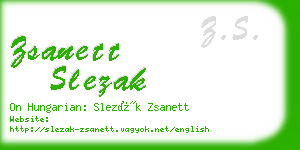 zsanett slezak business card